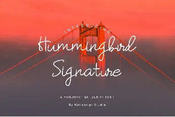 Hummingbird-Regular font