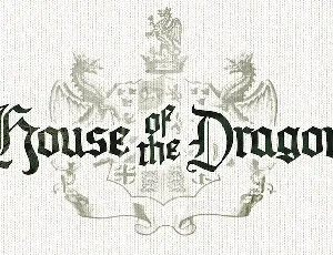 House of the Dragon PERSONAL font