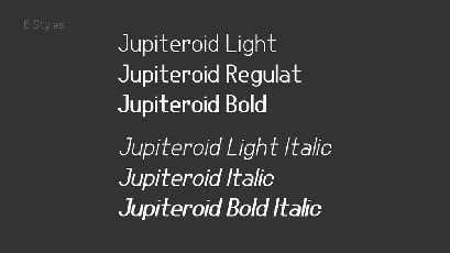 Jupiteroid font