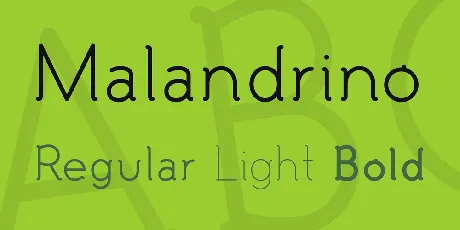 Malandrino font