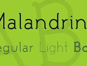 Malandrino font