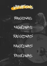 Raggedways font