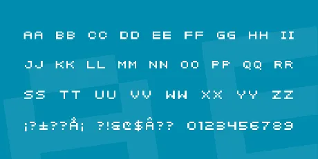 SF Intermosaic font