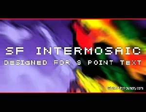 SF Intermosaic font