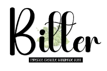 Bitter Script Typeface font