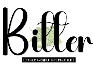 Bitter Script Typeface font