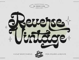 Reverse Vintage font