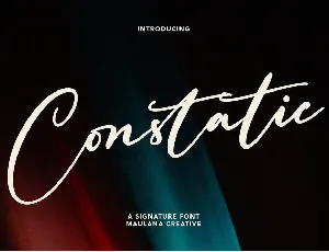 Constatic font