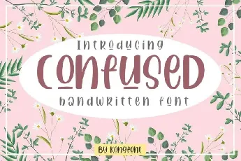 Confused Handwritten font