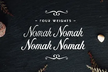 Nomah Light Script font