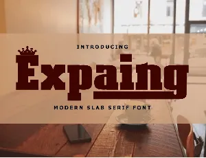 Expaing font