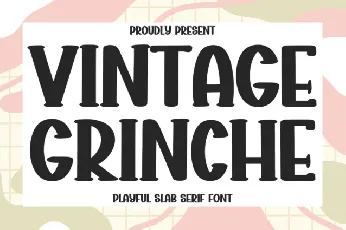 Vintage Grinche Display font