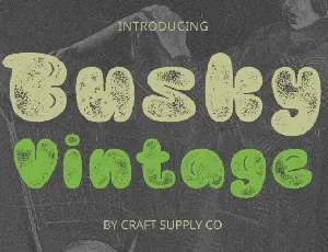 Busky Vintage font