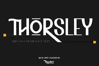 Thorsley font