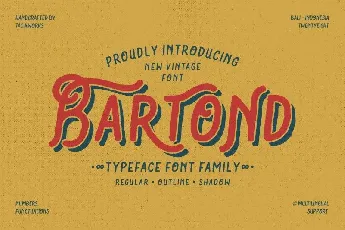 Bartond Typeface font