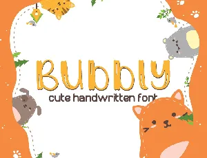 Bubbly Cute font