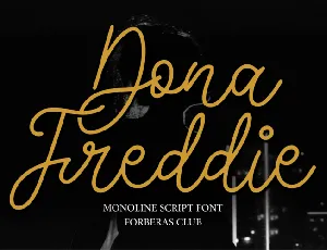 Dona Freddie Demo font