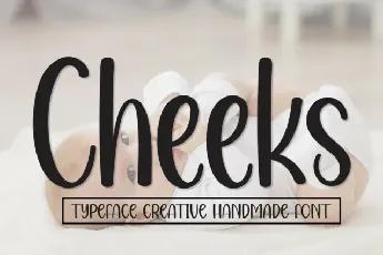 Cheeks Display font