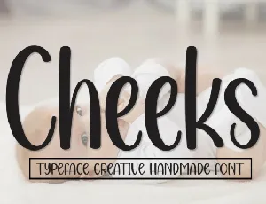 Cheeks Display font