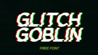 Glitch Goblin font