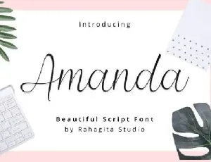 Amanda Script font