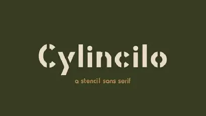 Cylincilo Display font