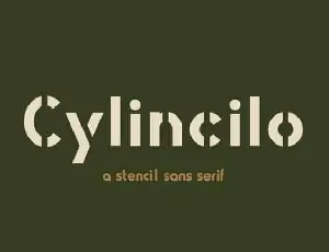 Cylincilo Display font