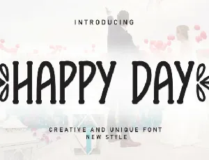 Happy Day Display font