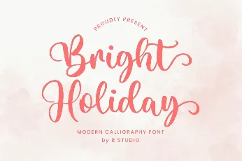 Bright Holiday font