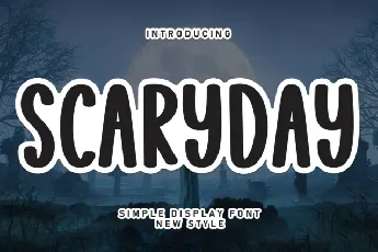 Scaryday Display font