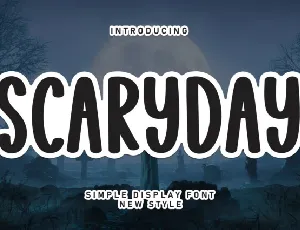 Scaryday Display font