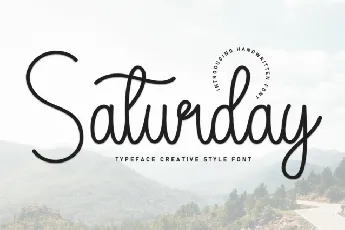 Saturday Handwritten font