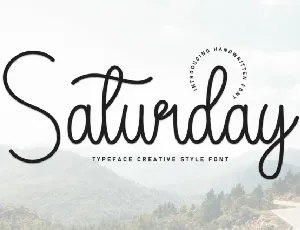 Saturday Handwritten font