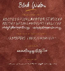 Black Widow font