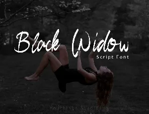 Black Widow font