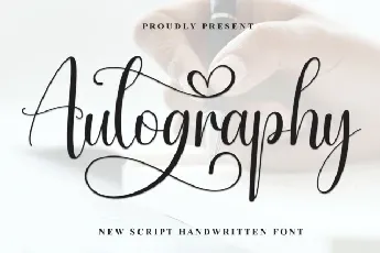 Autography Calligraphy font