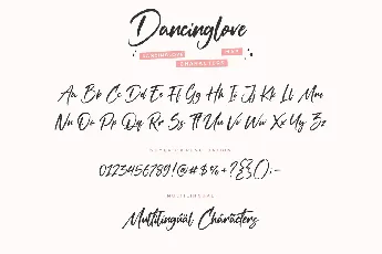 Dancinglove font