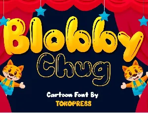 BLOBBY CHUG font