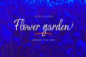 Flower garden font