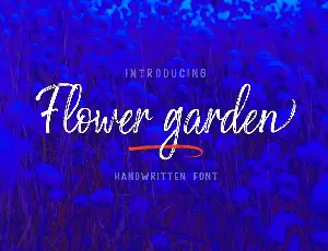 Flower garden font