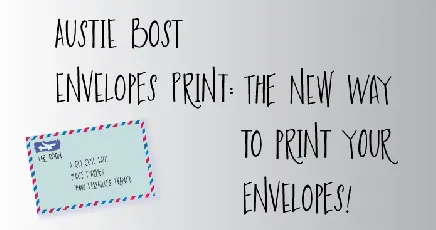 Austie Bost Envelopes Print font