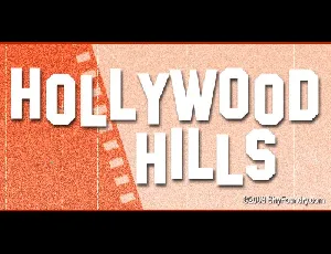 SF Hollywood Hills font