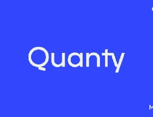 Quanty font