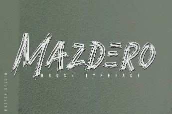 Mazdero font