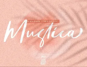 Mustica Script font