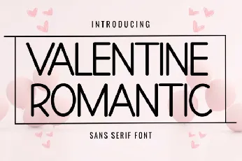 Valentine Romantic Typeface font