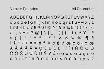 Napzer Rounded font