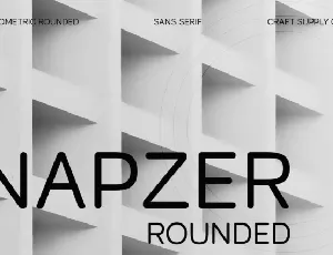 Napzer Rounded font