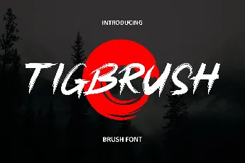 Tigbrush font