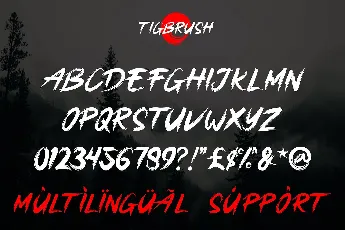 Tigbrush font